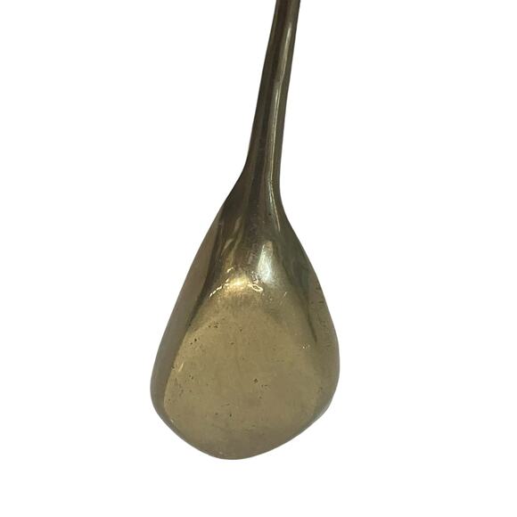 Brass Golf Club Solid‎ Shoe Horn Driver 9.5" Heavy Driver Gold Tone Country Club - Picture 9 of 13